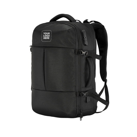 TPB01- 45L Laptop Bag with Anti-Theft Lock, Expandable Storage, USB Charging, Suitcase-Style Opening