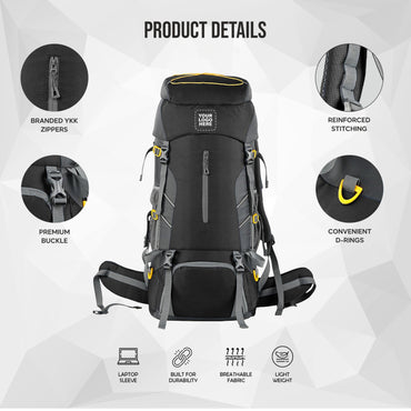 Flyspeck 65 L Travel Backpack with Lightweight Build & with Multi-Pocket Design