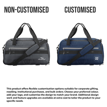 TMPB05 - 35L Duffle Bag, Travel Weekender Bag for men & women with Shoe Compartment, Water-Resistant