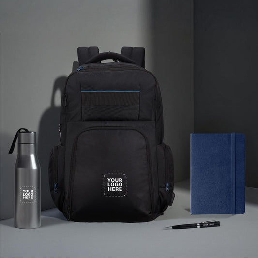 Corporate Welcome Kit – Logo-Branded Backpack, Milton Bottle, Notebook & Pen