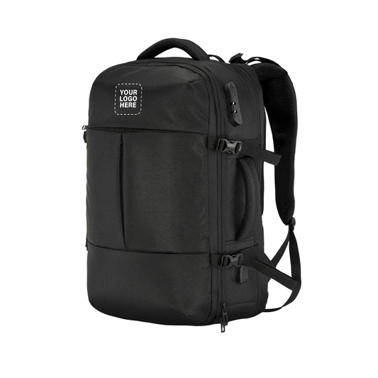 TPB01- 45L Laptop Bag  with Anti-Theft Lock, Expandable Storage, USB Charging, Suitcase-Style Opening