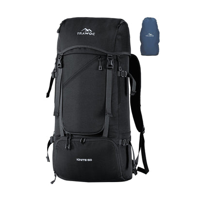 IGNITE 50 L travel Bag Front & Top Open Backpack with Rain Cover and Shoe Compartments