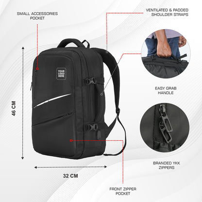 TPB02 - 25L Laptop Backpack with USB Charging Port for Men & Women