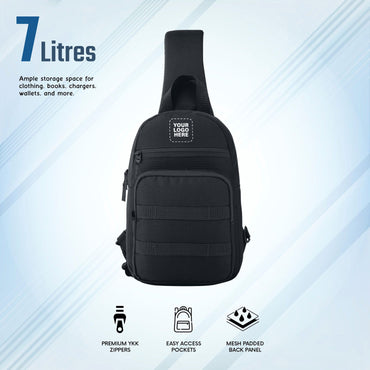 CARRIZ Sling Bag for Men & Women | Outdoor Crossbody & Shoulder Bag for Hiking, Cycling & Travel | Water Resistant | 2-Year Warranty (CRB03)