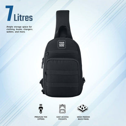 CARRIZ Sling Bag for Men & Women | Outdoor Crossbody & Shoulder Bag for Hiking, Cycling & Travel | Water Resistant | 2-Year Warranty (CRB03)