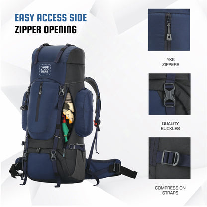 EXPEDITION 80L Rucksack with shoe compartment &  Rain Cover