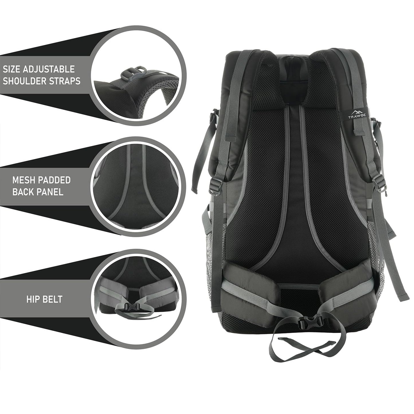 BLAZE 55 L Travel Backpack Daypack  for Camping Hiking Trekking