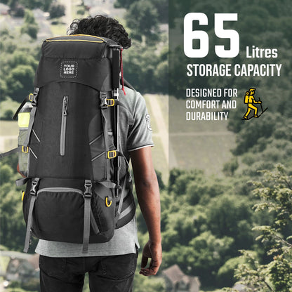 Flyspeck 65 L Travel Backpack with Lightweight Build & with Multi-Pocket Design
