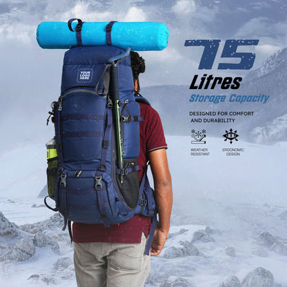 Triumph X 75 L Travel Backpack for Men & Women with Spacious Main Section & Shoe Compartment