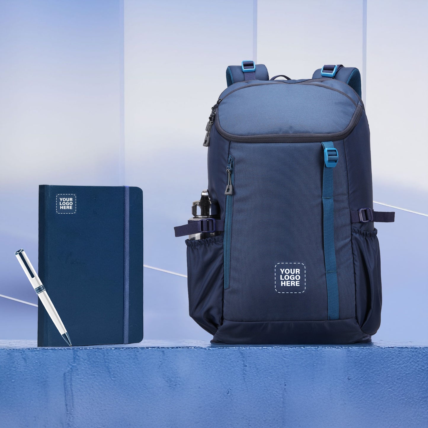 Urban Explorer Corporate Gift Set – Premium Backpack, Executive Notebook & Metal Pen