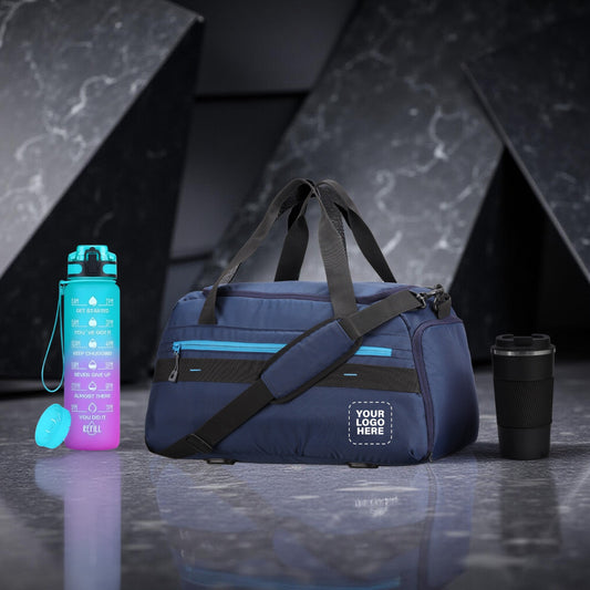 Active Travel Gift Set – Custom Logo Duffle Bag, Bottle & Tumbler