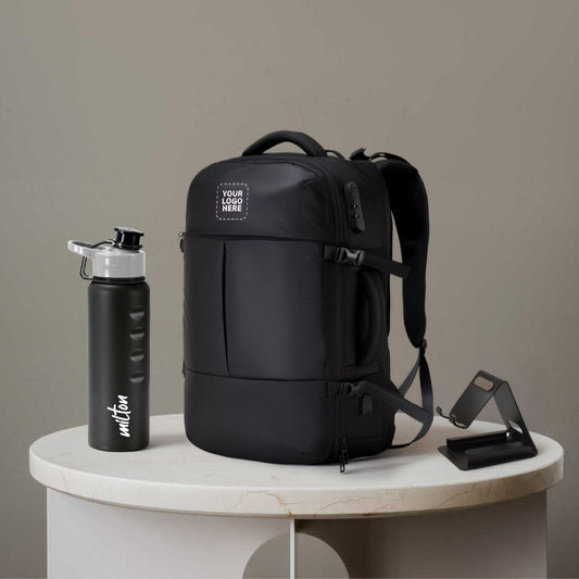 Corporate Welcome Kit – Logo-Branded Backpack, Milton Bottle, Notebook & Pen