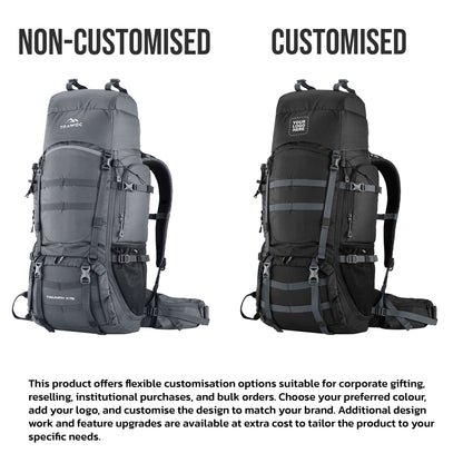 Triumph X 75 L Travel Backpack for Men & Women with Spacious Main Section & Shoe Compartment