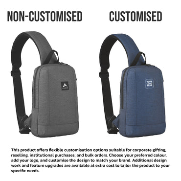 CARRIZ Outdoor Sling Bag | Crossbody & Shoulder Bag for Men | Water Resistant Travel & Hiking Daypack | 2-Year Warranty (CRB02)