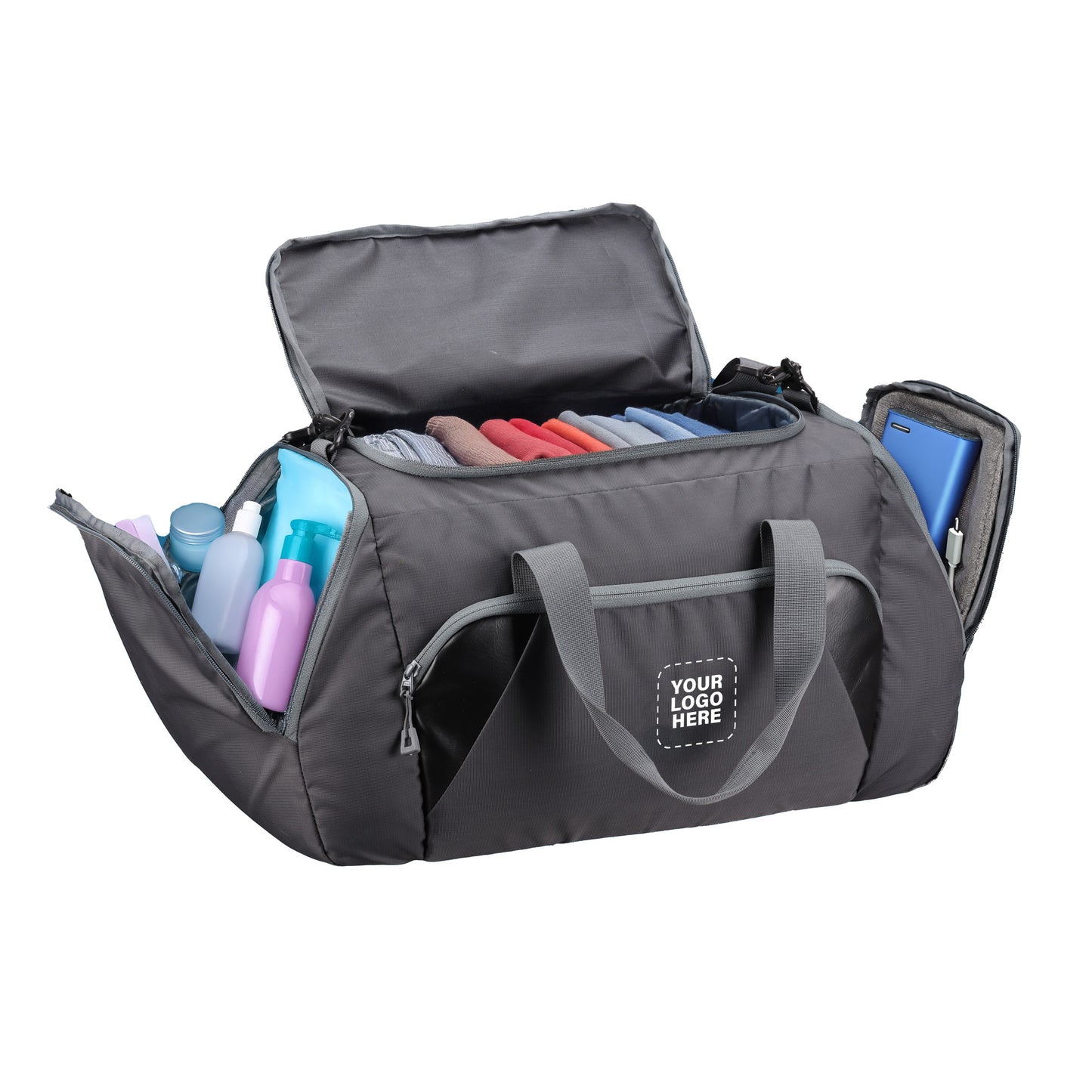 TMPB06 -  60L Duffle Bag, Travel Weekender Bag for men & women with Shoe Compartment, Water-Resistant