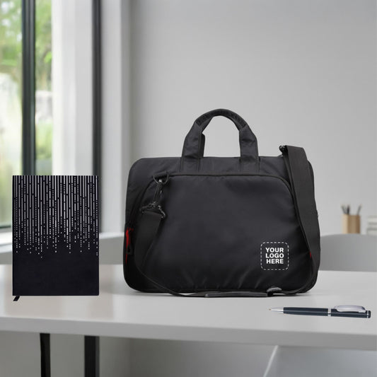 Professional Workday Gift Combo – Branded Travel Bag, Diary & Pen