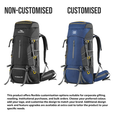 Flyspeck 65 L Travel Backpack with Lightweight Build & with Multi-Pocket Design