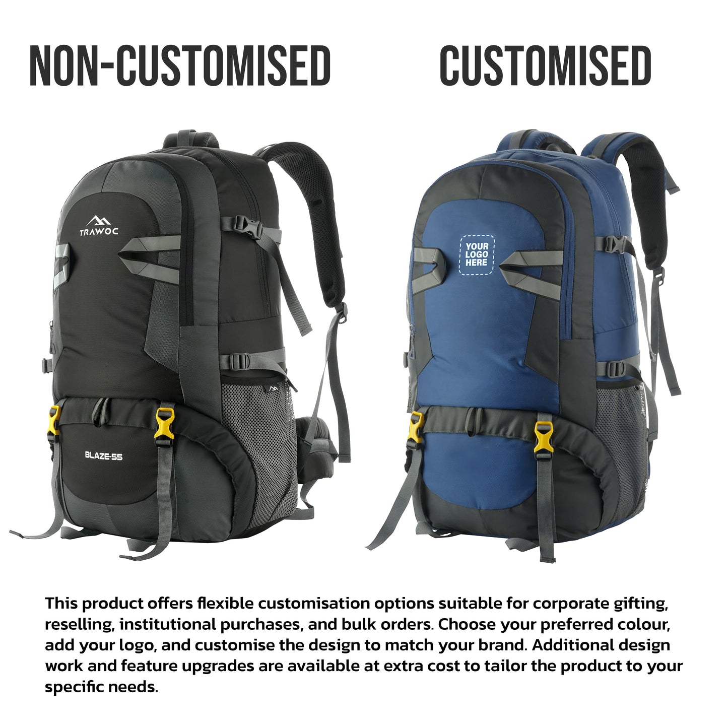 BLAZE 55 L Travel Backpack Daypack  for Camping Hiking Trekking