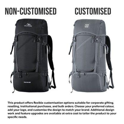 IGNITE 50 L travel Bag Front & Top Open Backpack with Rain Cover and Shoe Compartments