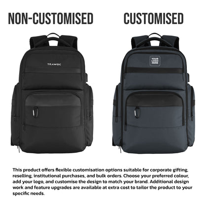 TPB03 - 30L  office & Travel Bag with 16-Inch Laptop Compartment, Suitcase-Style Opening, USB Charging